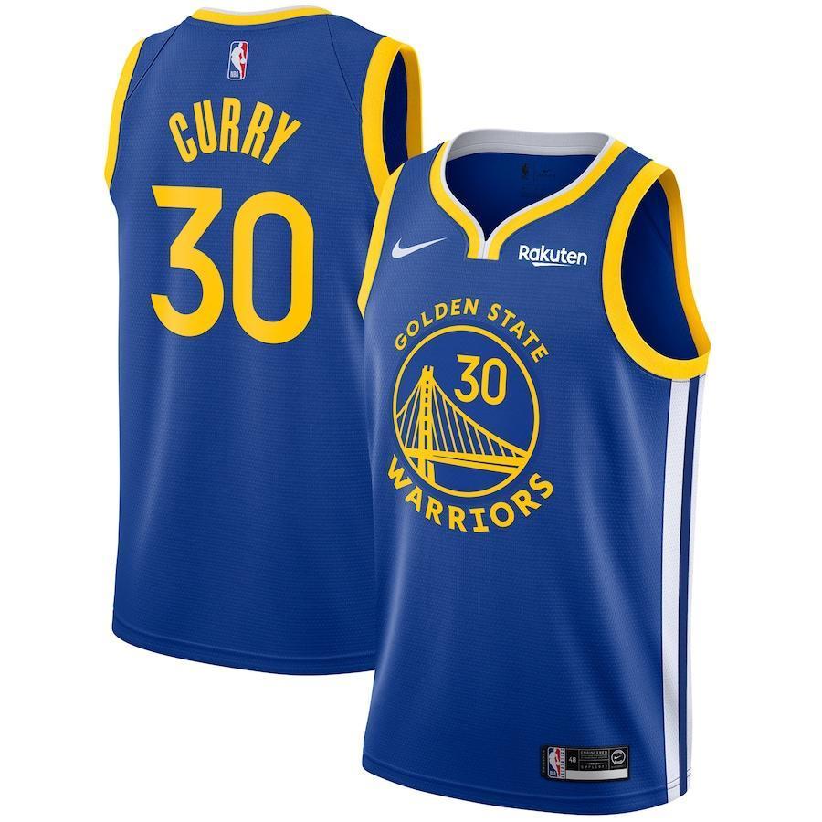 Golden State Warriors Stephen Curry 75th Anniversary Blue Jersey – Urban  Culture