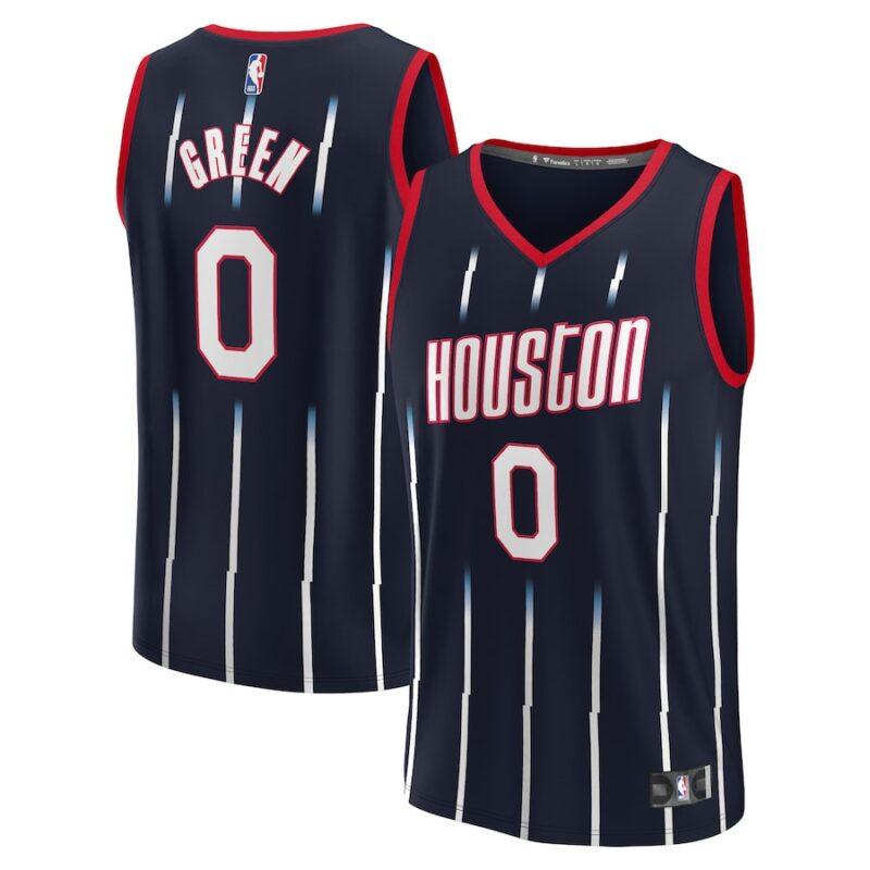 Houston Rockets Jalen Green Navy Fast Break Replica Jersey – City ...